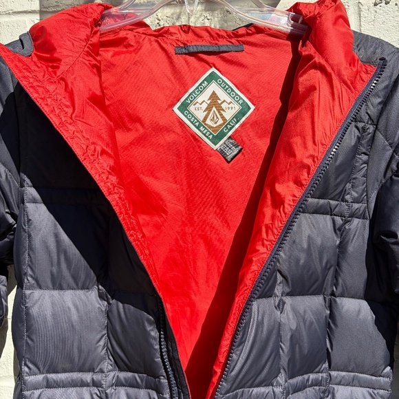 Volcom Hooded Puff Puff Jacket Black youth XL - Picture 4 of 15